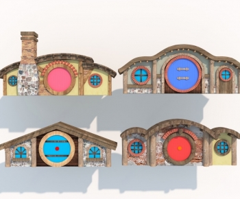 Modern Cartoon House-ID:141711007