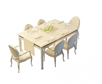 European Style Dining Table And Chairs-ID:328922996