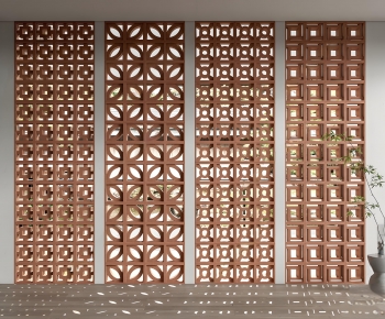 Modern Cement Brick Screen Partition-ID:454165946