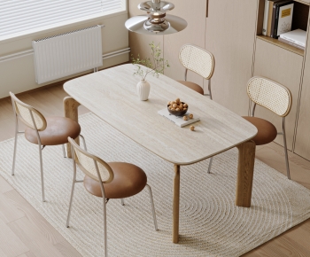 Nordic Style Dining Table And Chairs-ID:371614933