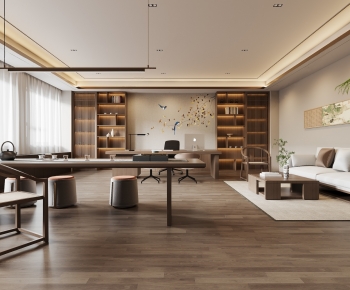 New Chinese Style Manager's Office-ID:519742017