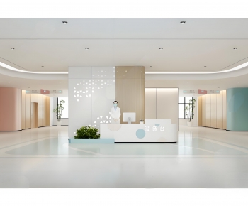 Modern Hospital Hall-ID:148571015
