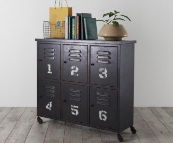Industrial Style Side Cabinet-ID:384275913