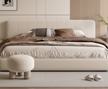 Modern Double Bed-ID:190639025