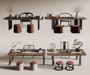 New Chinese Style Tea Tables And Chairs-ID:928700921