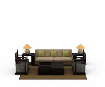 New Chinese Style Sofa Combination-ID:152509292
