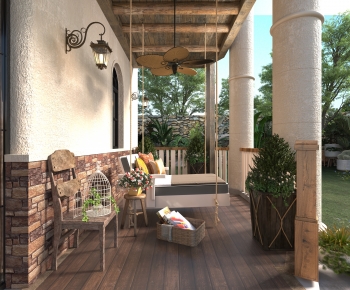Southeast Asian Style Courtyard/landscape-ID:698117025