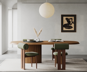 Wabi-sabi Style Dining Table And Chairs-ID:969361077