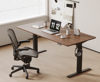 Modern Office Desk And Chair-ID:516151918