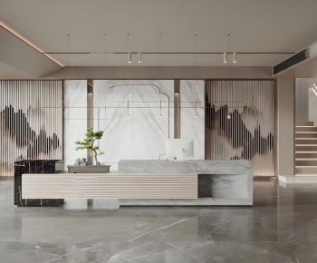 New Chinese Style Office Reception Desk-ID:333062896