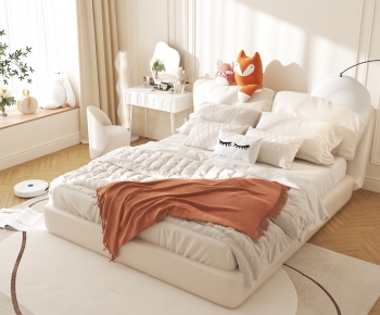 Modern Double Bed-ID:753571034