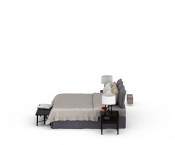 Modern Double Bed-ID:633627898