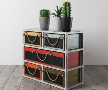 Industrial Style Side Cabinet-ID:757771022