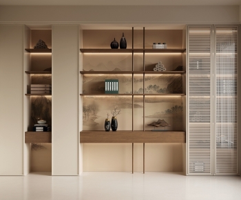 New Chinese Style Bookcase-ID:916243085