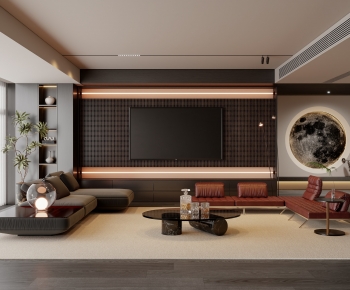 Modern A Living Room-ID:258188013
