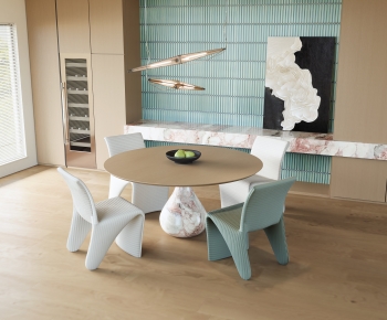 Modern Dining Table And Chairs-ID:423950916