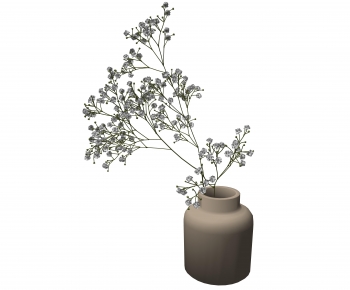 Wabi-sabi Style Potted Green Plant-ID:189630995