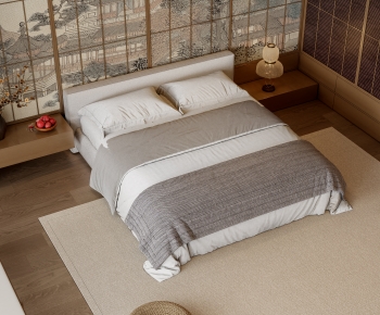 New Chinese Style Double Bed-ID:571660041