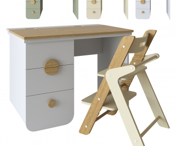 Modern Computer Desk And Chair-ID:960664033