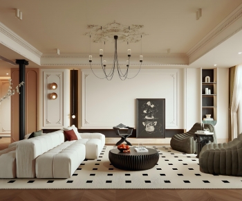 French Style A Living Room-ID:229792124