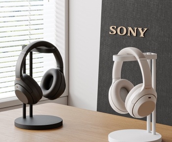 SONY现代耳机组合3D模型