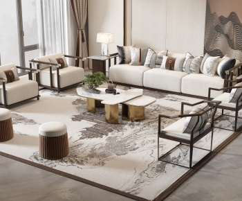 New Chinese Style Sofa Combination-ID:270688068