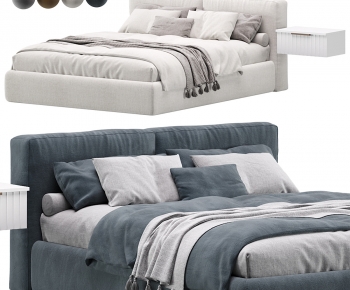Modern Double Bed-ID:409650099