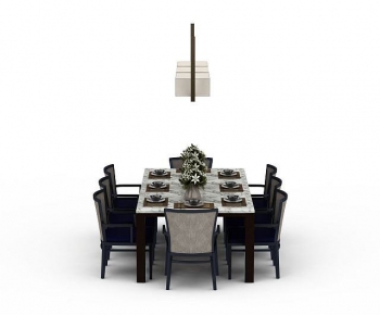 New Chinese Style Dining Table And Chairs-ID:386930941
