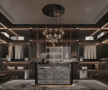 Modern Clothes Storage Area-ID:257246021