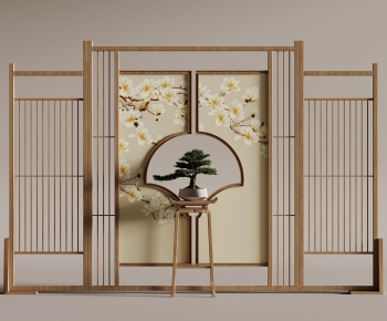 New Chinese Style Wooden Screen Partition-ID:373995076