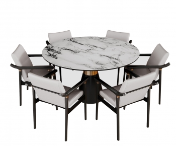 New Chinese Style Dining Table And Chairs-ID:802691084