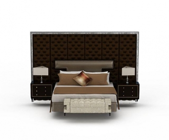 European Style Double Bed-ID:741854918