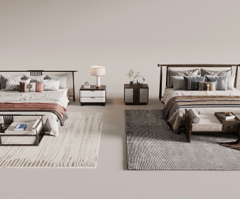 New Chinese Style Double Bed-ID:361768019