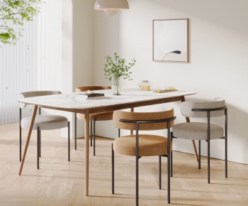 Modern Dining Table And Chairs-ID:883244996