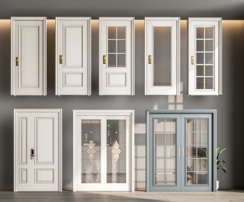 Simple European Style Single Door-ID:842178119