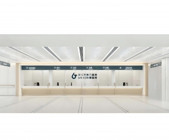 Modern Hospital Hall-ID:816423897