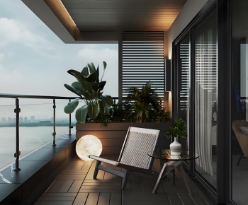 Modern Balcony-ID:634375106