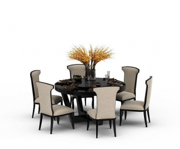New Chinese Style Dining Table And Chairs-ID:973685985