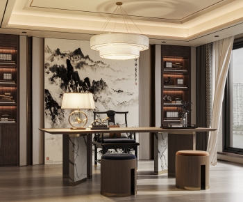 New Chinese Style Study Space-ID:915708071