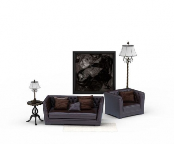 Simple European Style A Sofa For Two-ID:836728102