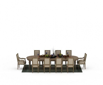 Simple European Style Dining Table And Chairs-ID:515521055