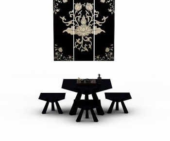 New Chinese Style Leisure Table And Chair-ID:976042038