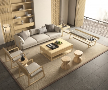 New Chinese Style Sofa Combination-ID:142126088