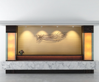 New Chinese Style Reception Desk-ID:926223995
