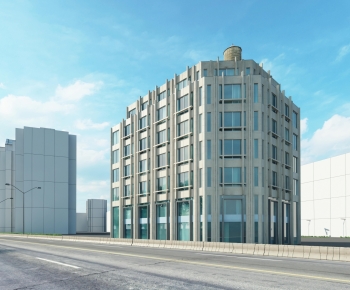 Modern Appearance Of Commercial Building-ID:664664981