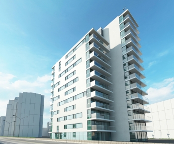 Modern Appearance Of Commercial Building-ID:619308974