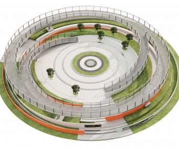 Modern Park Landscape-ID:138830905