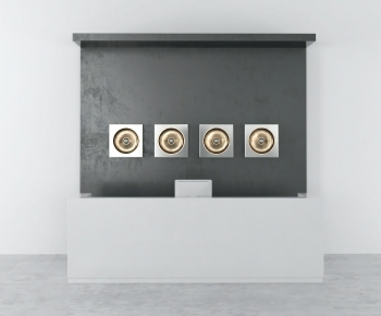 Modern Reception Desk-ID:984359986