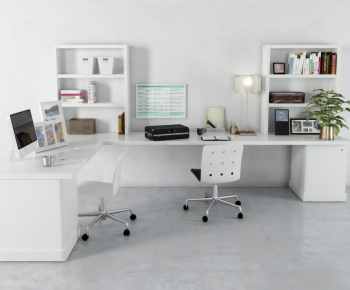 Modern Office Desk And Chair-ID:987346894