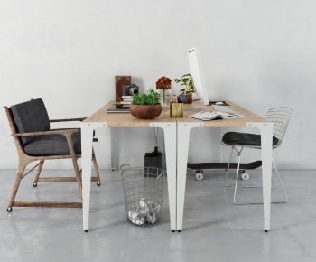 Modern Office Desk And Chair-ID:325719124